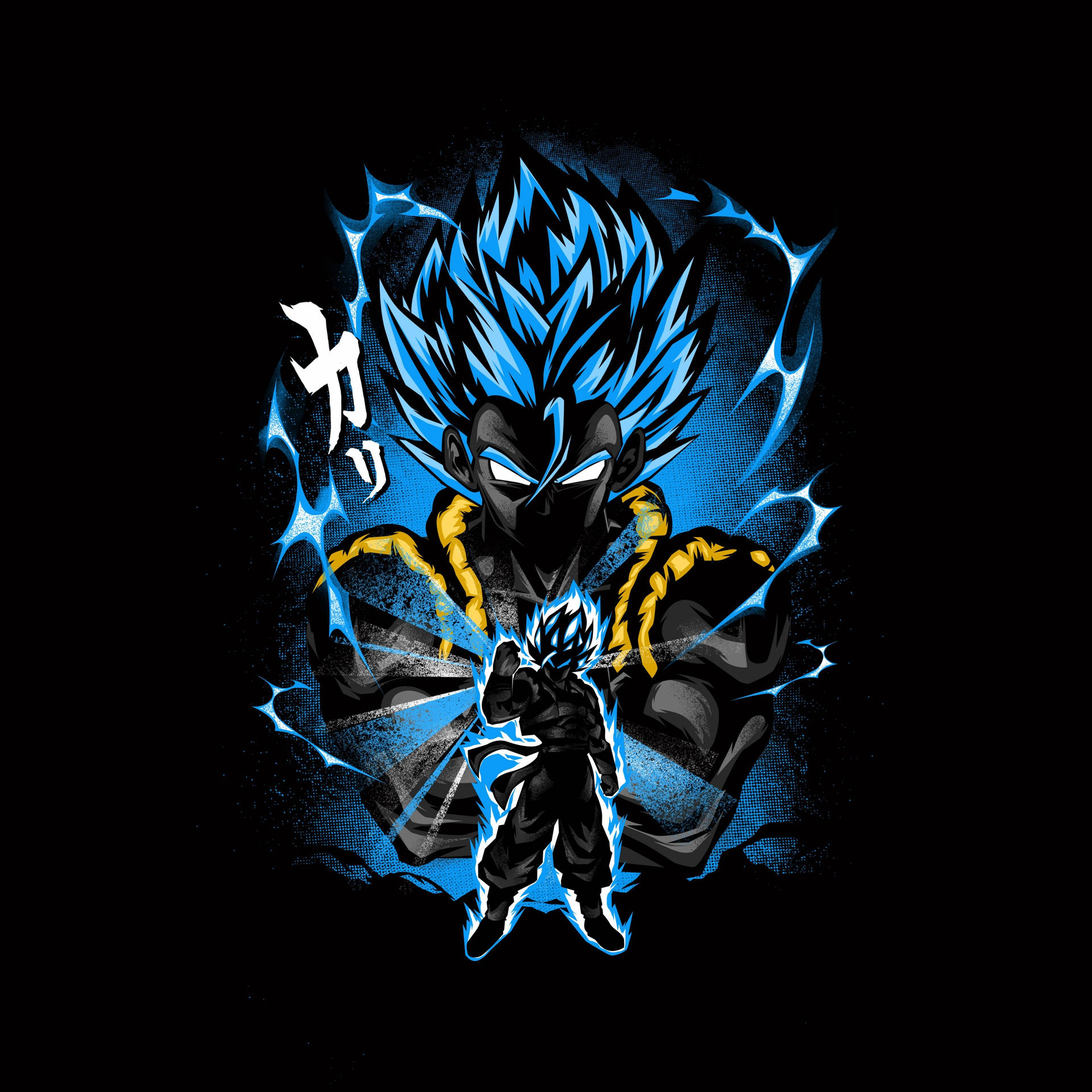 Dark Vegeta Face Art Background