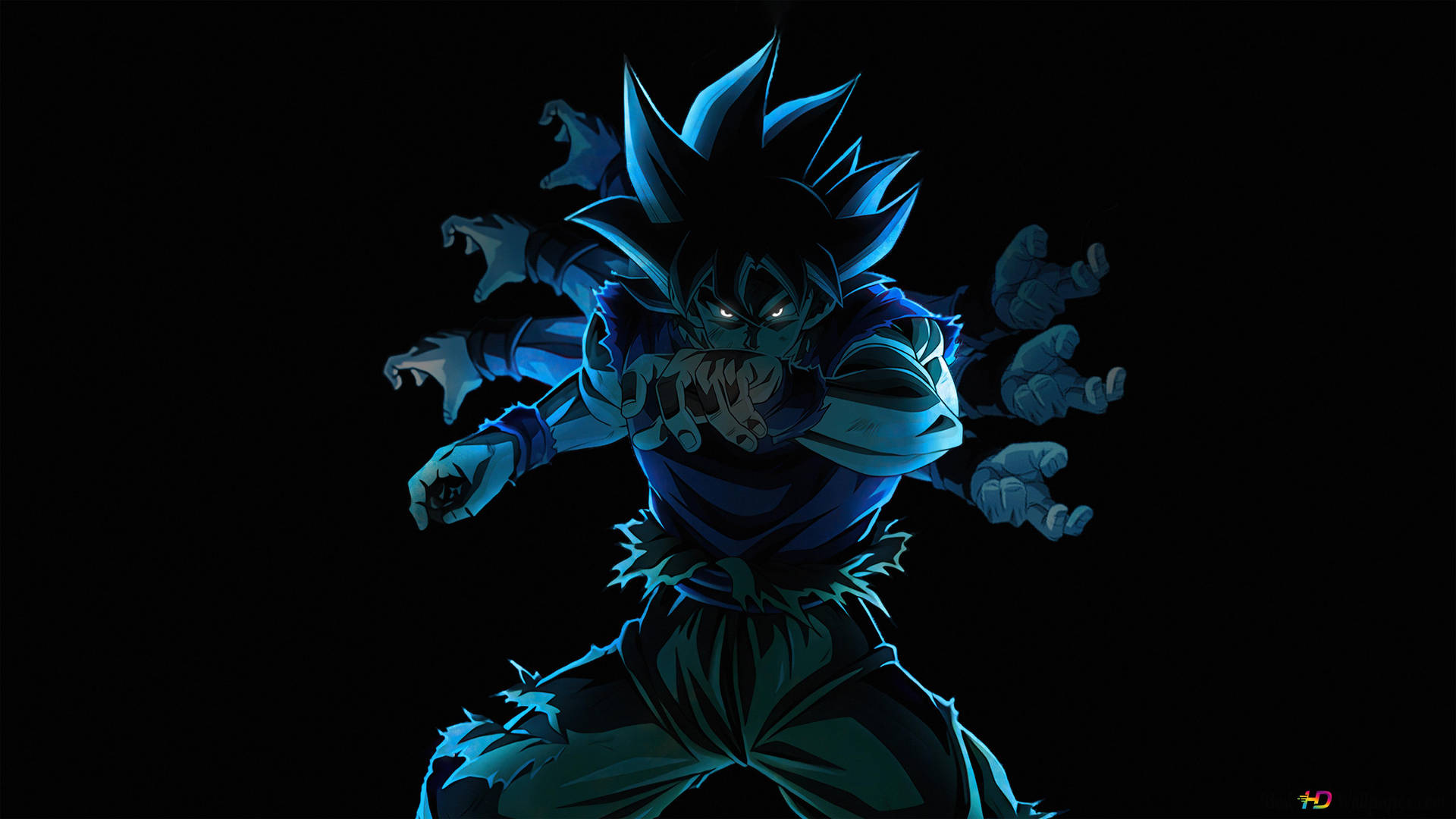 Dark Vegeta Many Hands Background