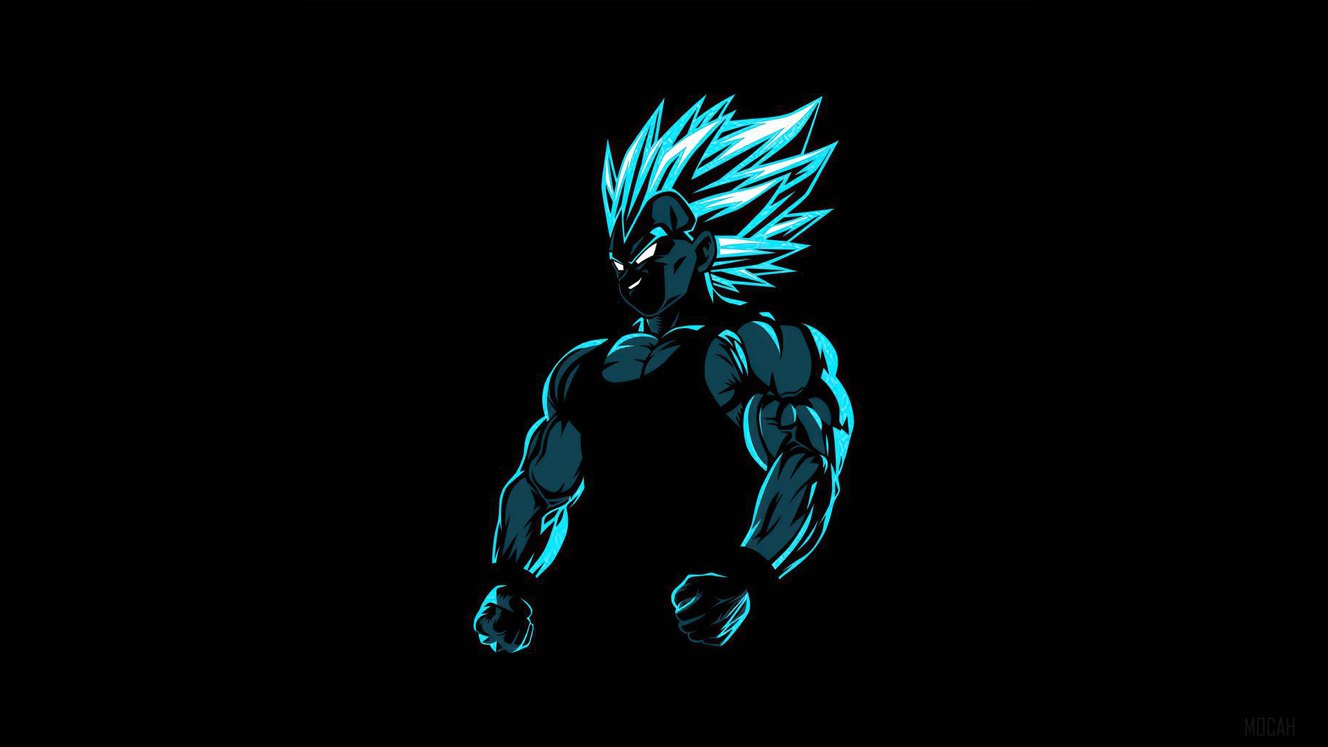 Dark Vegeta Standing Art Background