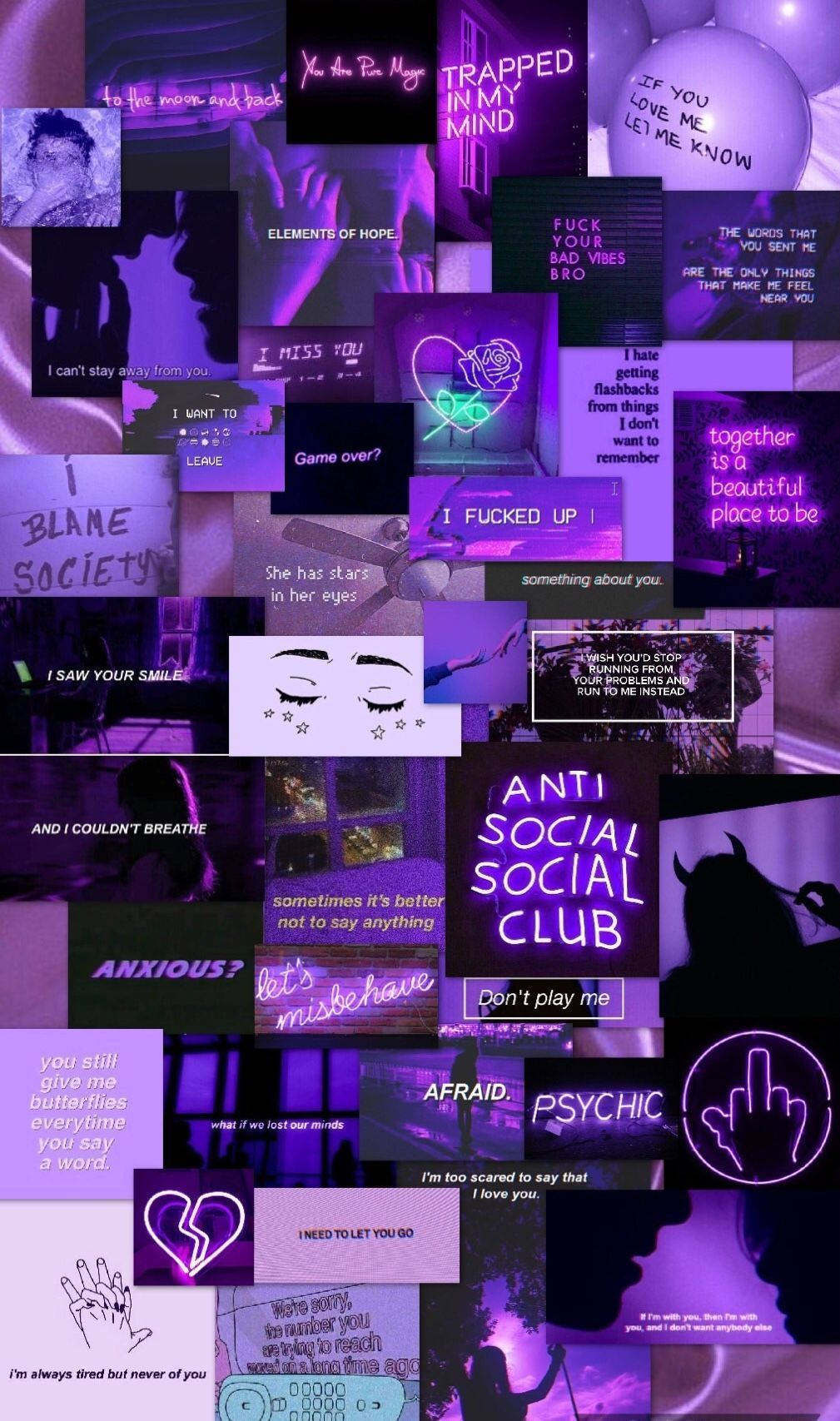 Dark Violet Alt Aesthetic Background