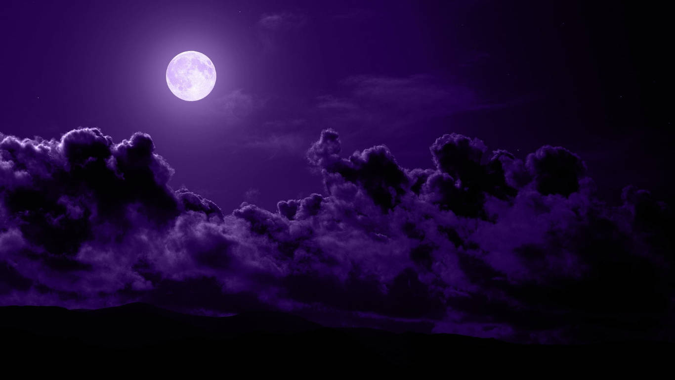 Dark Violet Night Sky Background