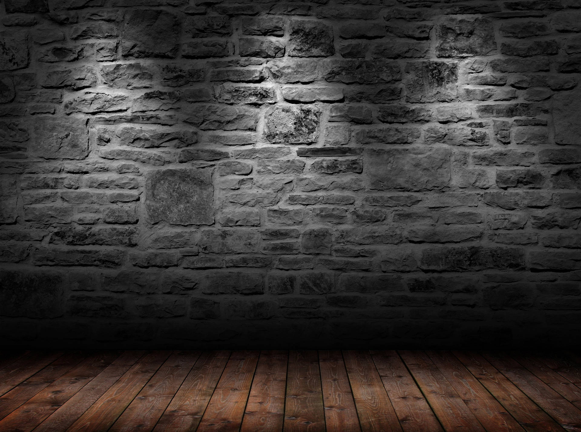 Dark Wall With Lights Background