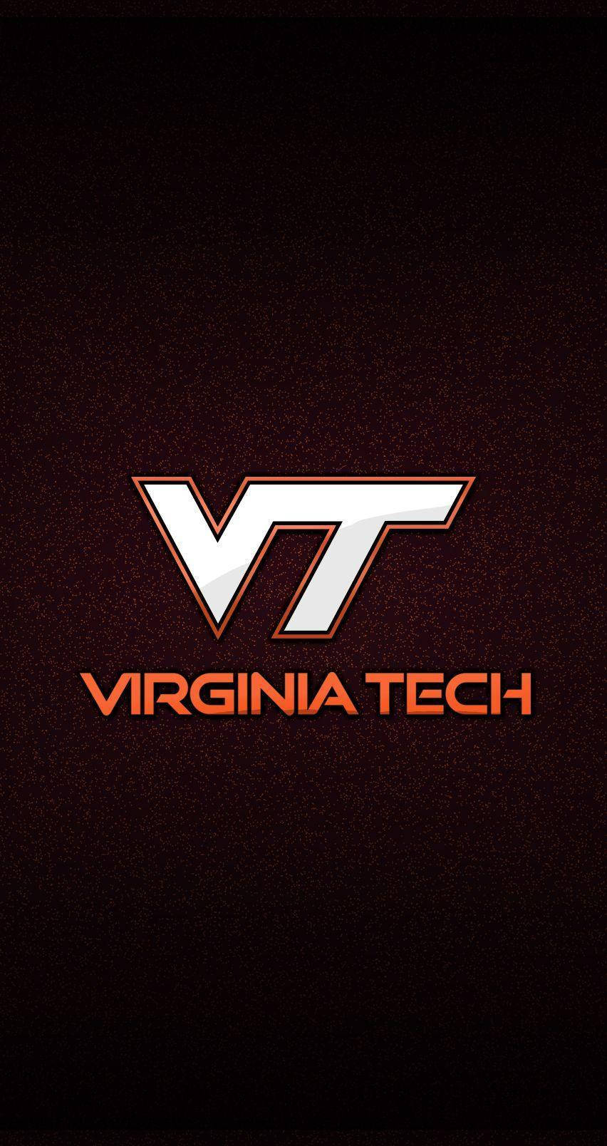 Dark White Virginia Tech Logo