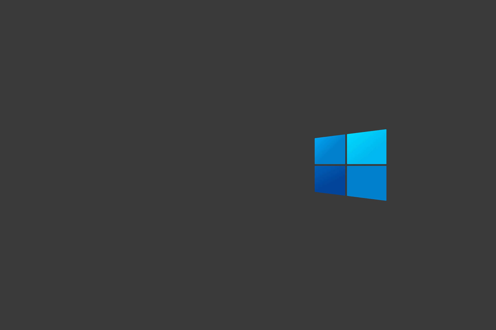 Dark Windows Logo In Blue Background
