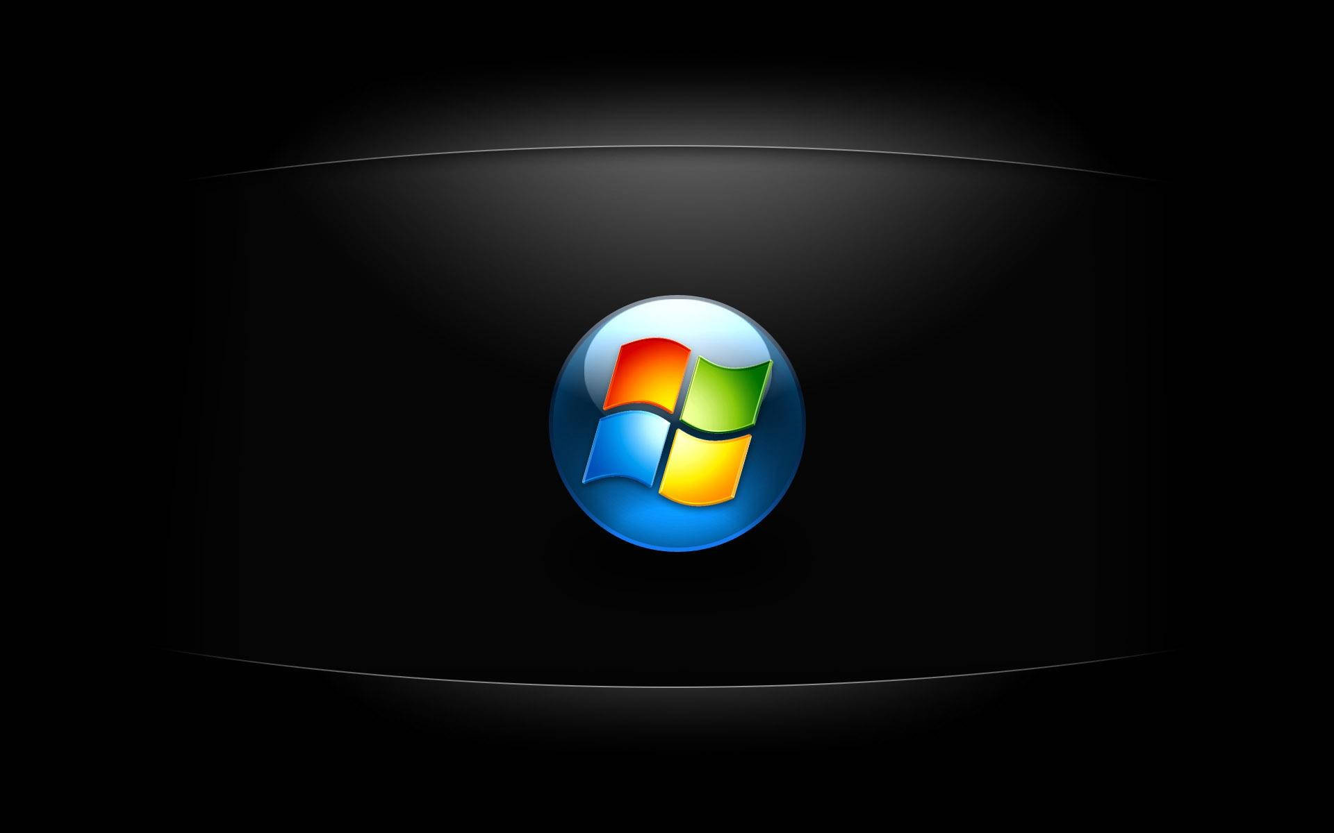 Dark Windows Vista Logo Background