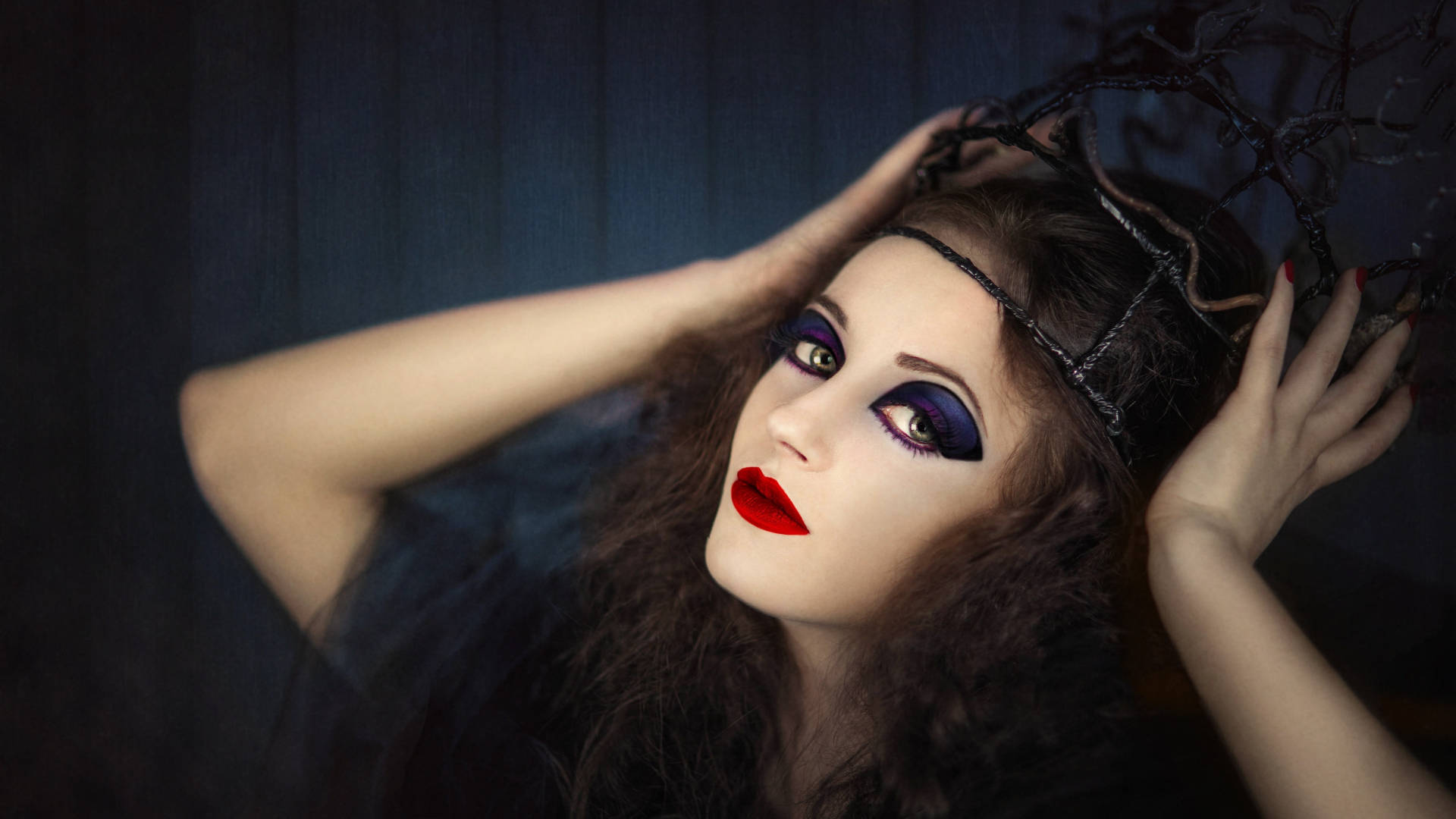Dark Witchy Makeup Background