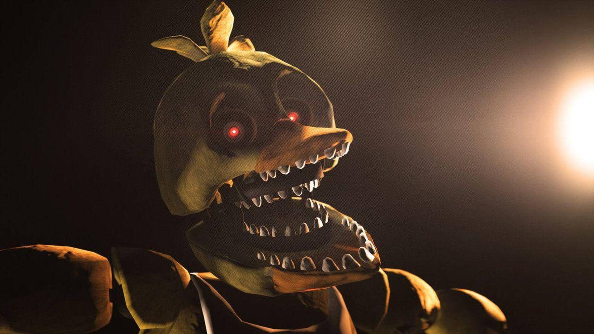 Dark Withered Chica Fnaf Background