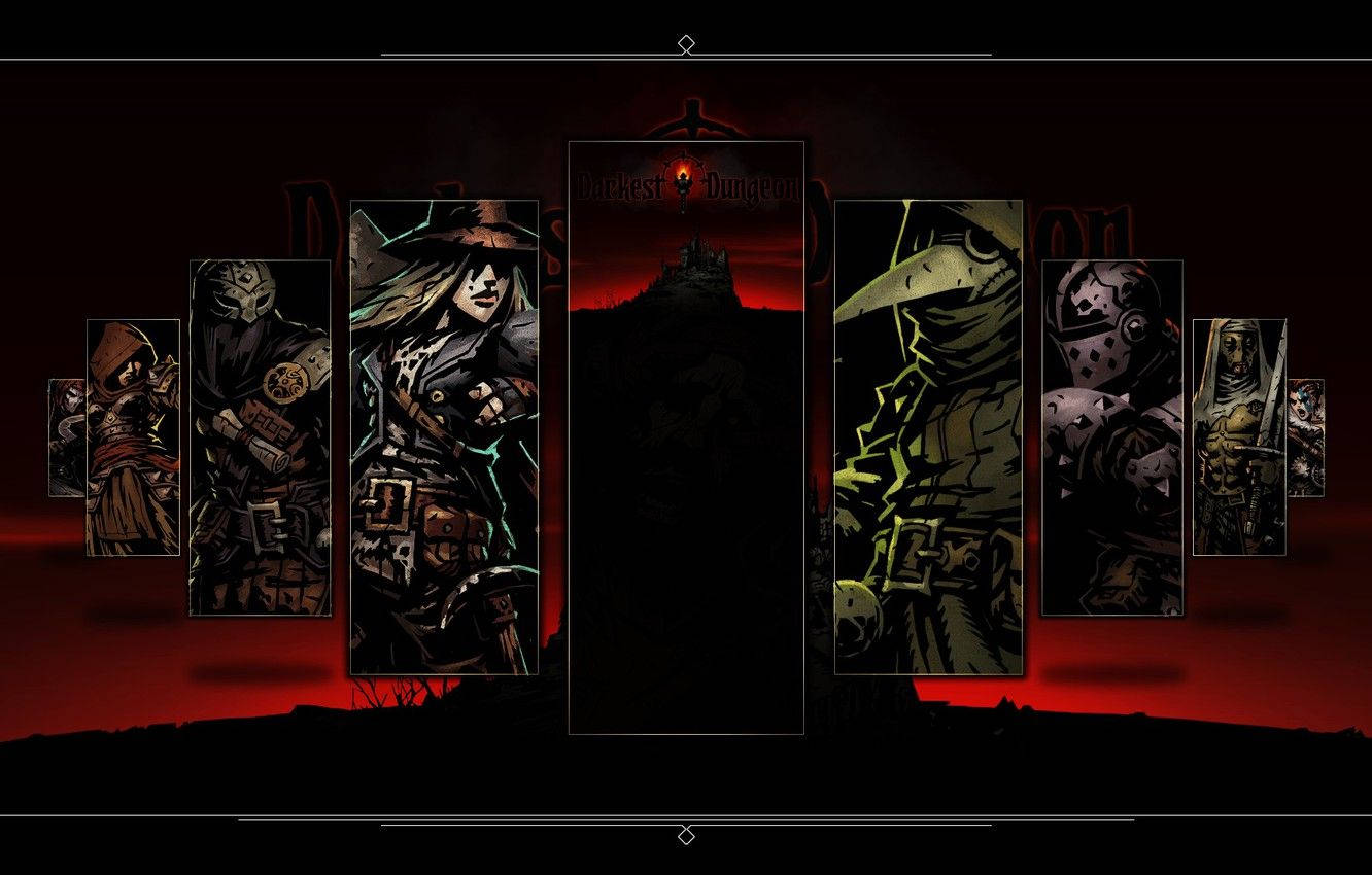 Darkest Dungeon Dark Red Art Background