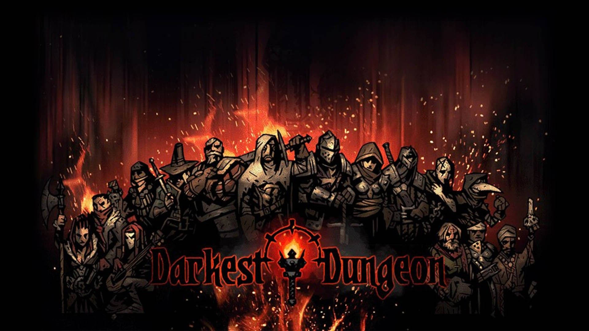 Darkest Dungeon Flaming Red Background