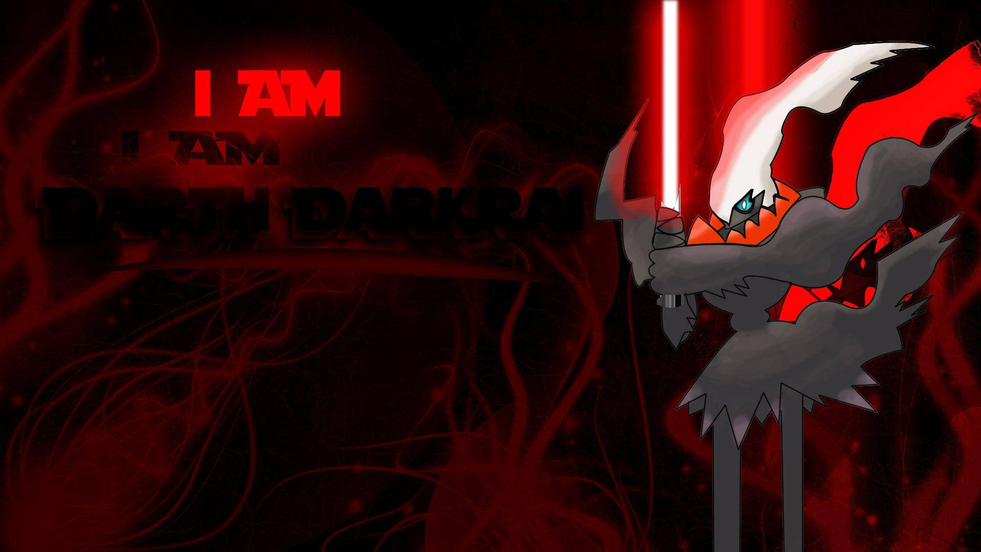 Darkrai In Red Neon Light