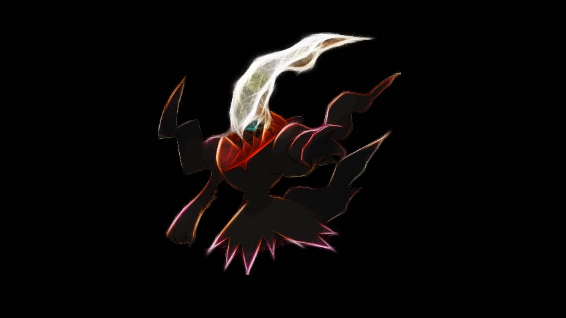 Darkrai Neon Flame Background