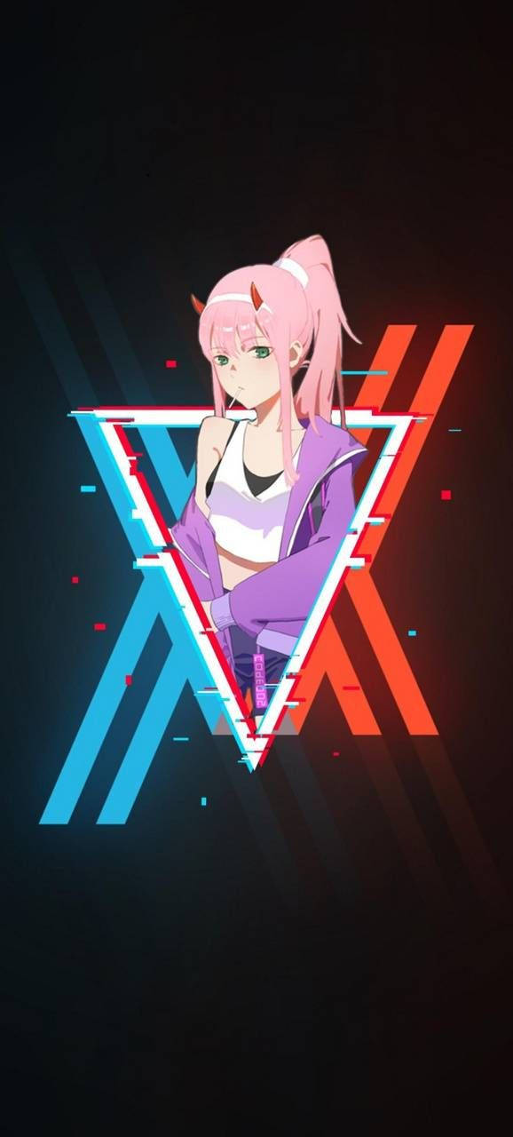 Darling In The Franxx Zero Two Phone Background