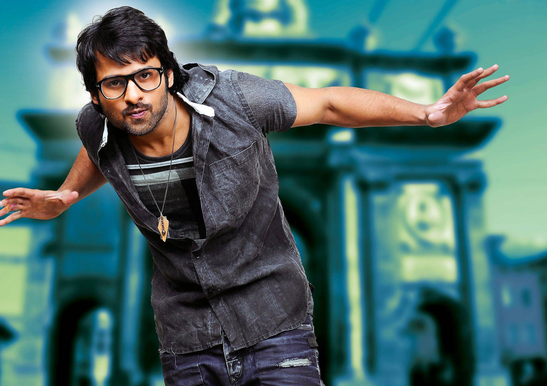 Darling Prabhas Movie With Glasses Background