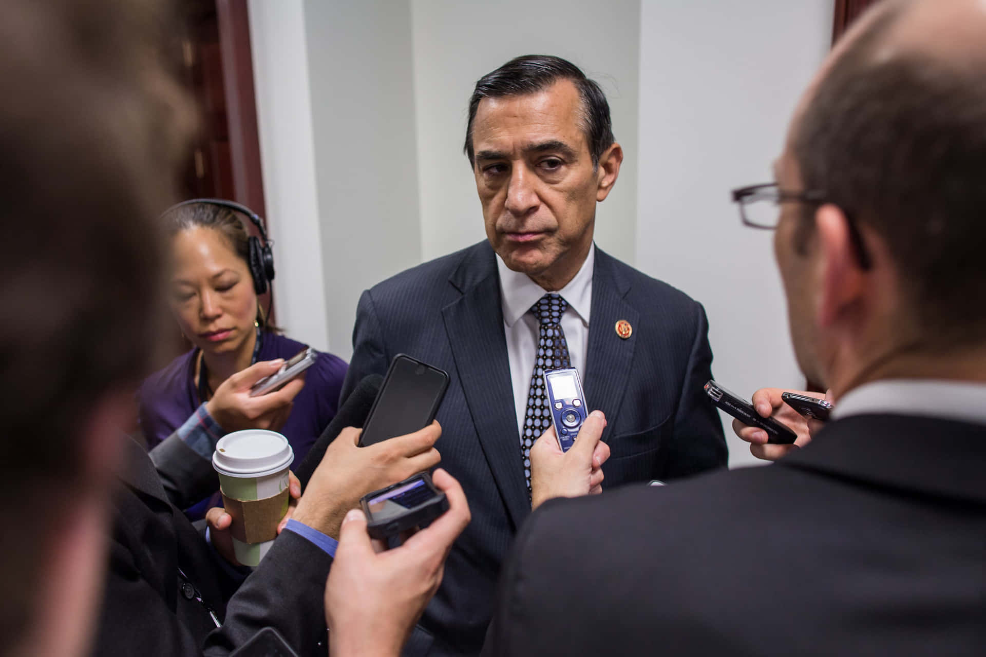 Darrell Issa With Interviewers