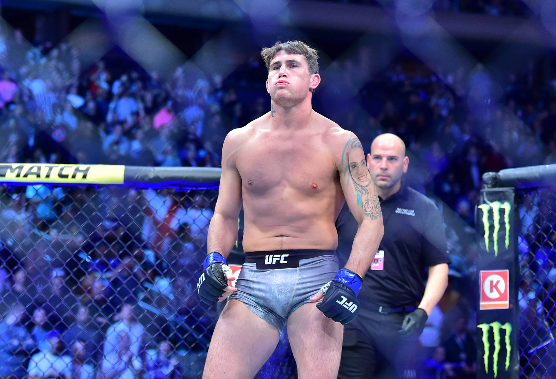 Darren Till Waiting On Octagon Background