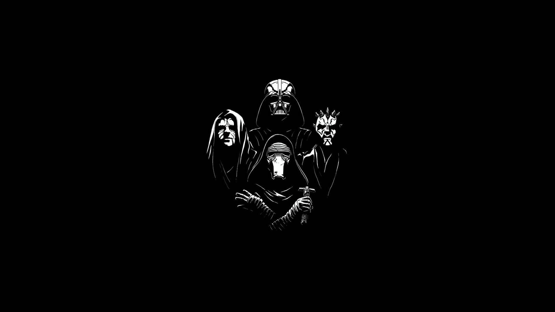 Darth Maul And Darth Vader In A Sci-fi Showdown Background