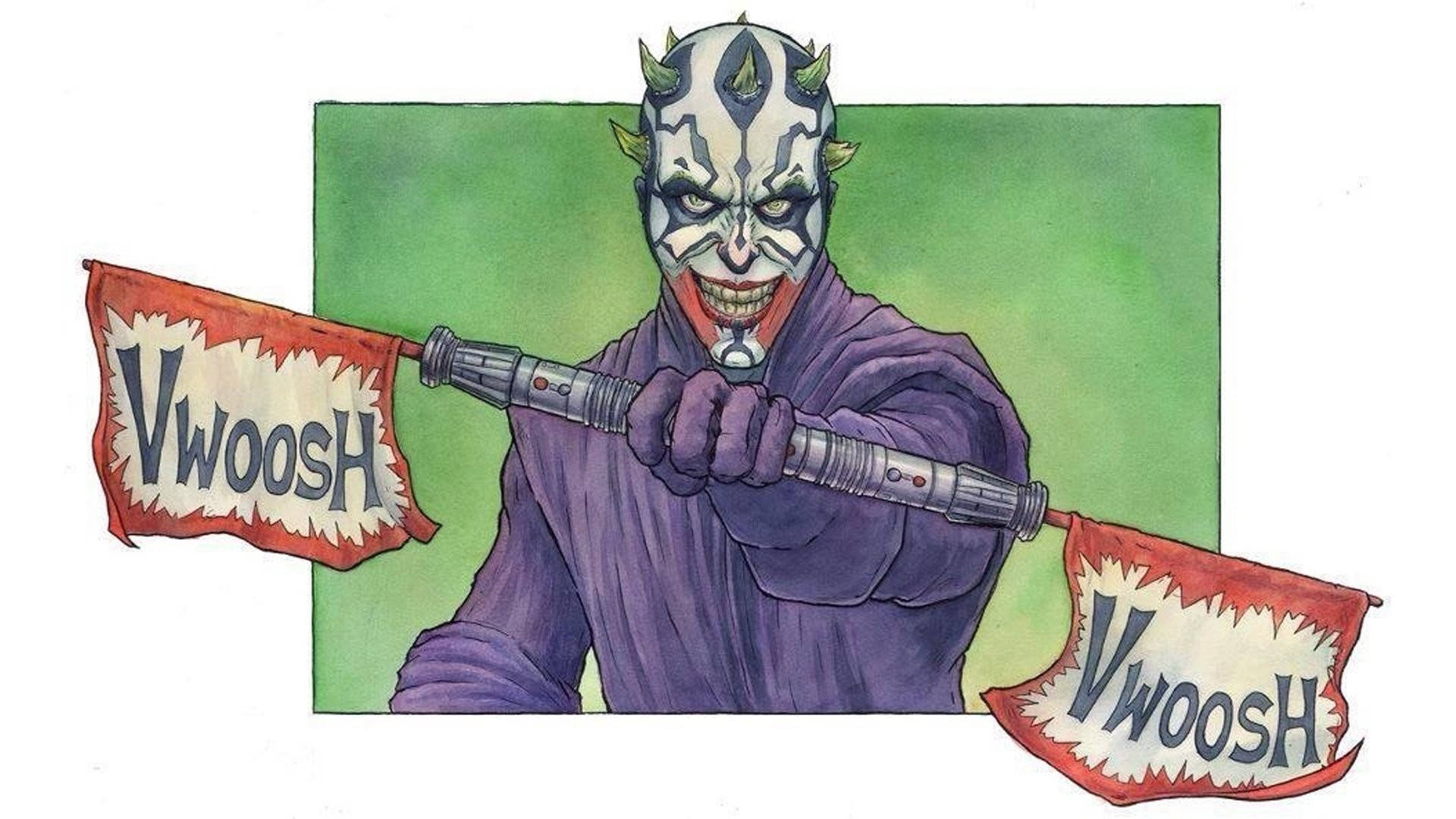 Darth Maul And Joker Desktop Background