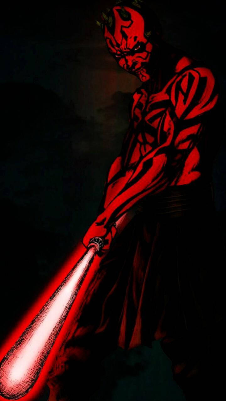Darth Maul, Dark Sith Lord From Star Wars Background