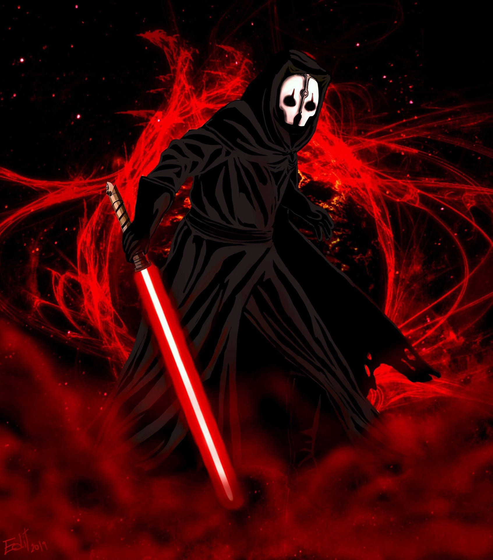 Darth Nihilus Red Poster Background