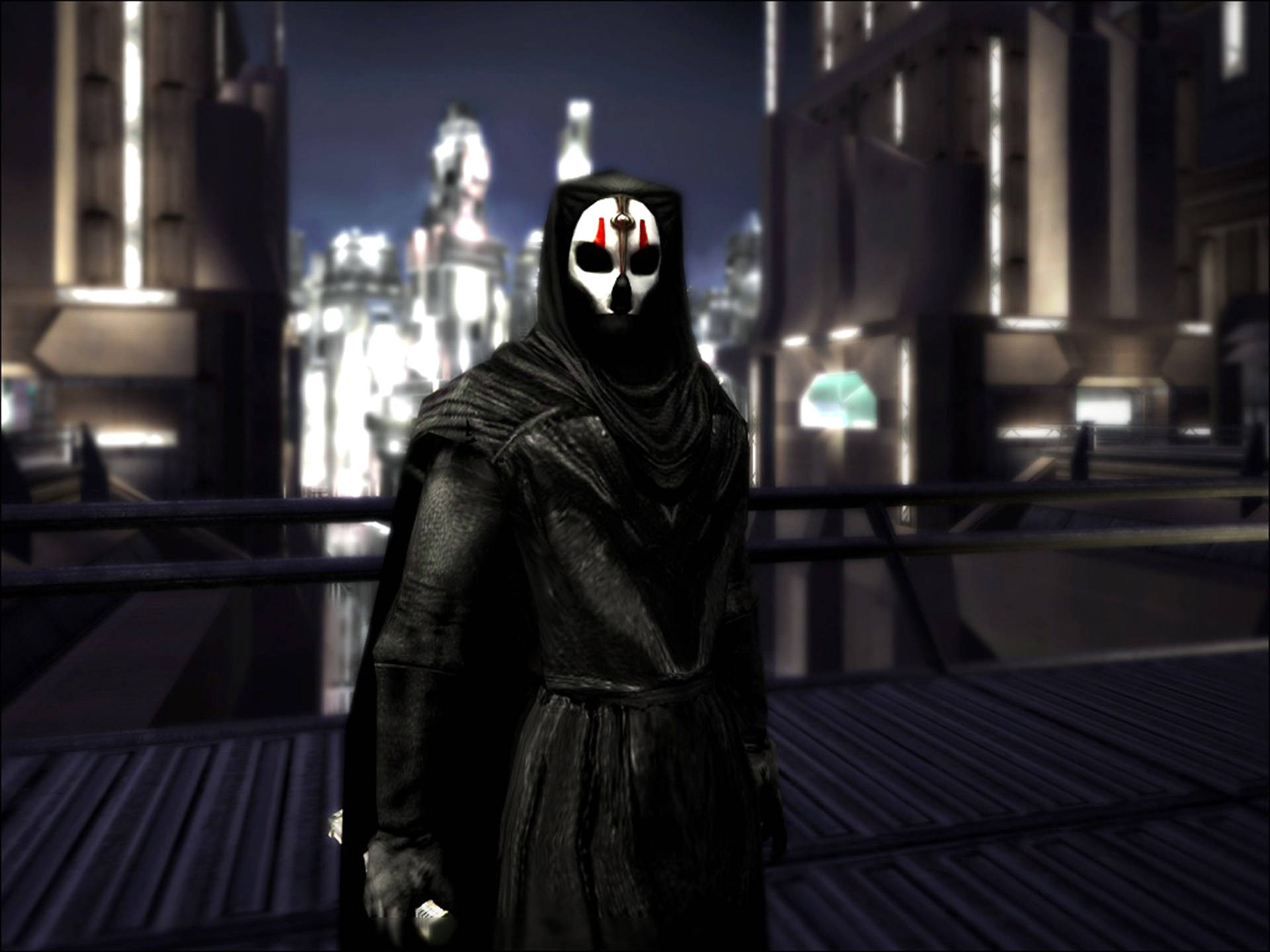 Darth Nihilus, The Lord Of Hunger, In A Powerful Stance Background