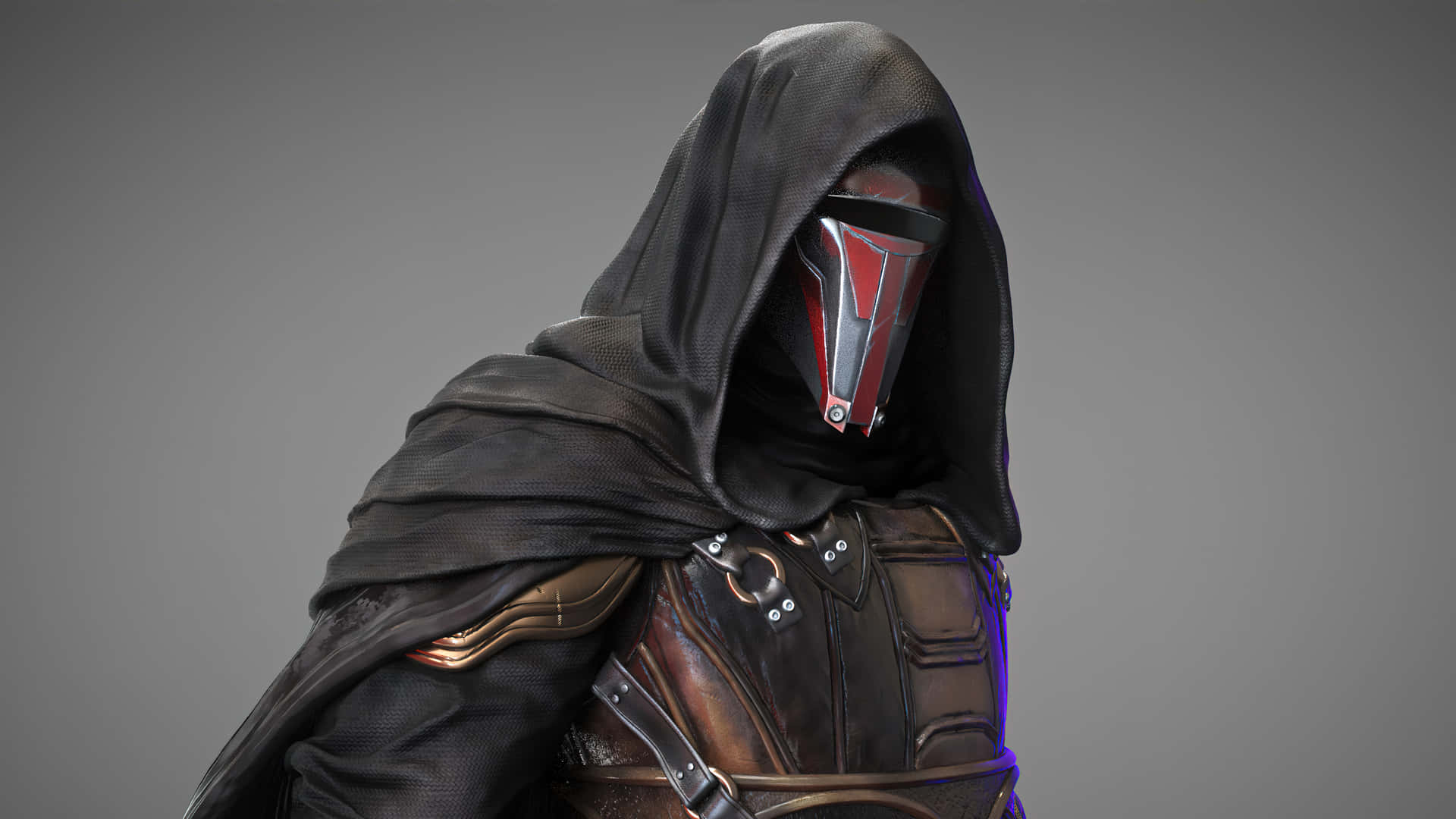Darth Revan 4k Gray Background