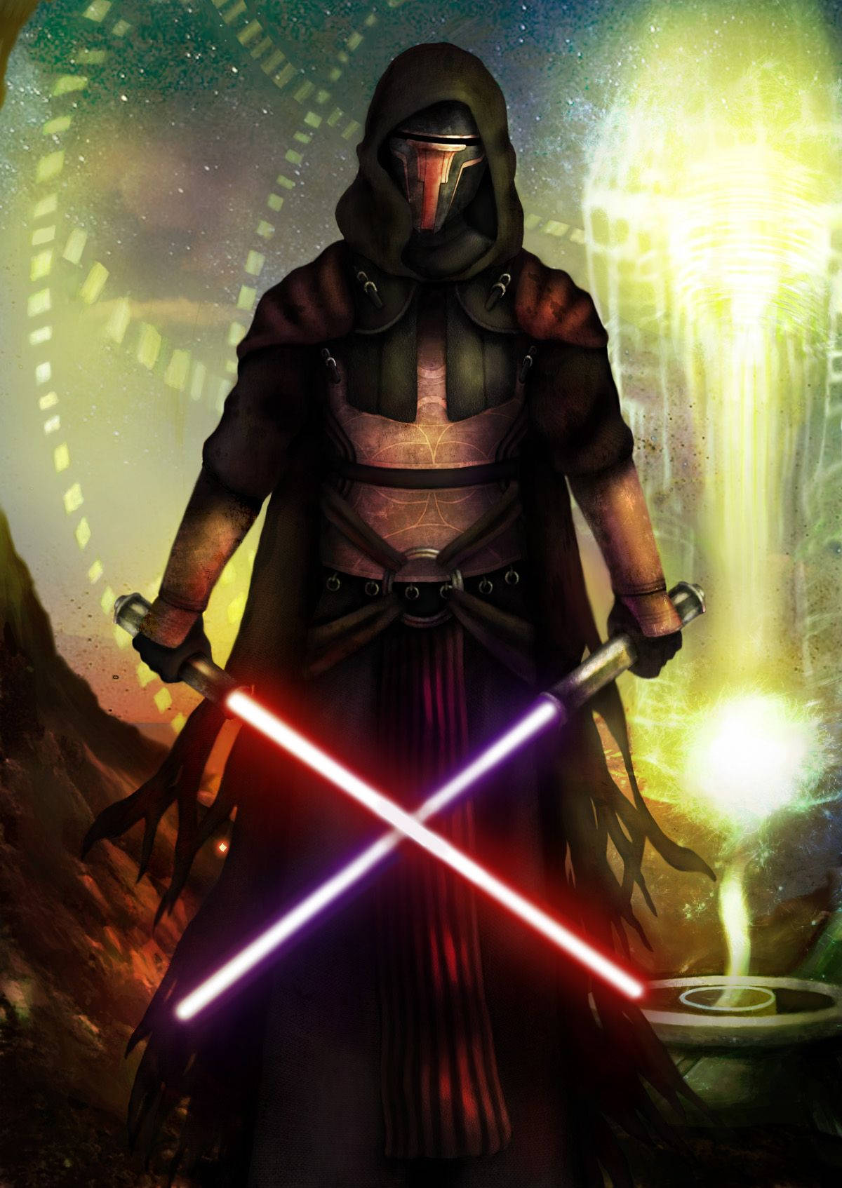 Darth Revan In Full Sith Armor Background