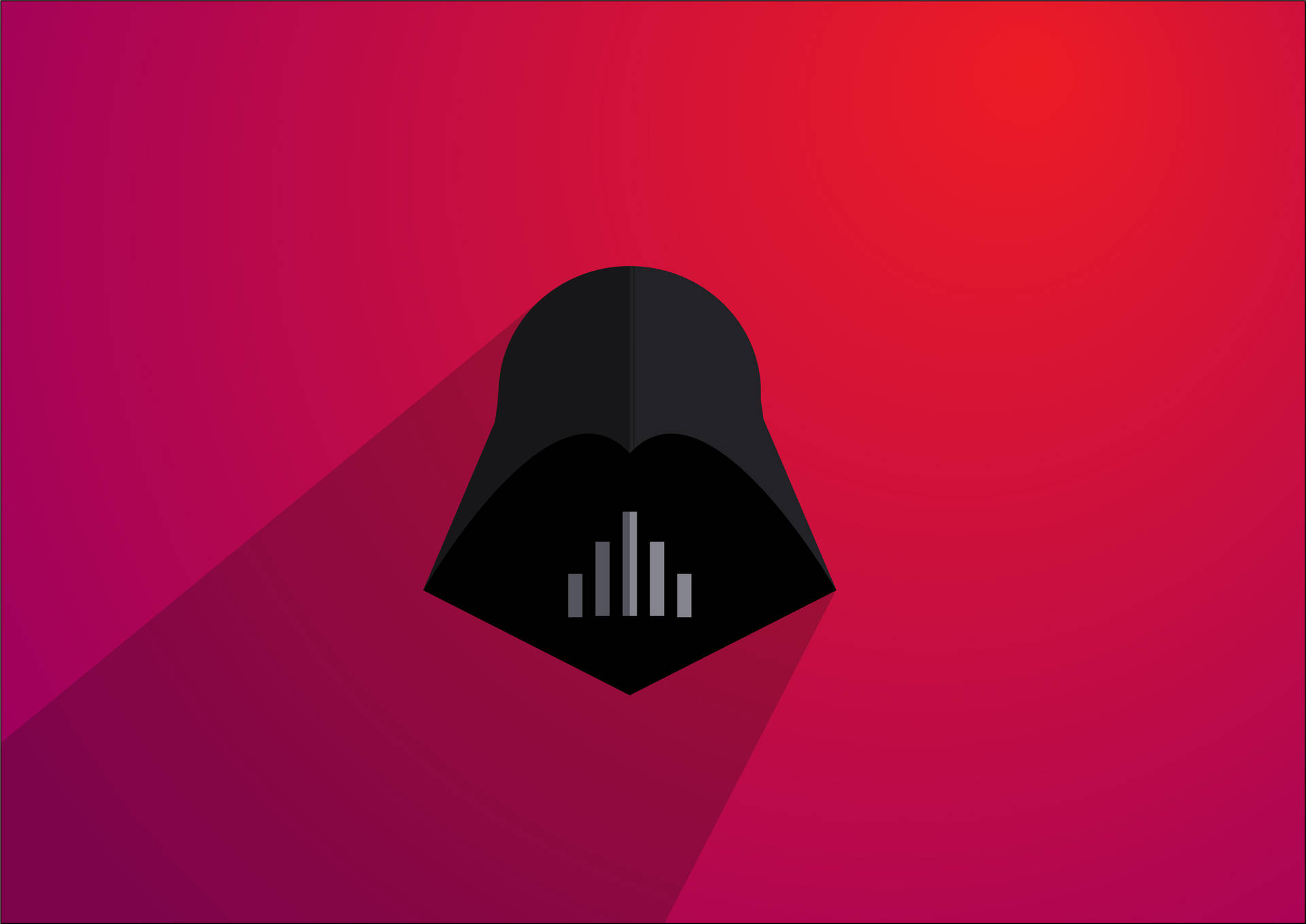 Darth Vader 4k Minimalist Vector Art Background