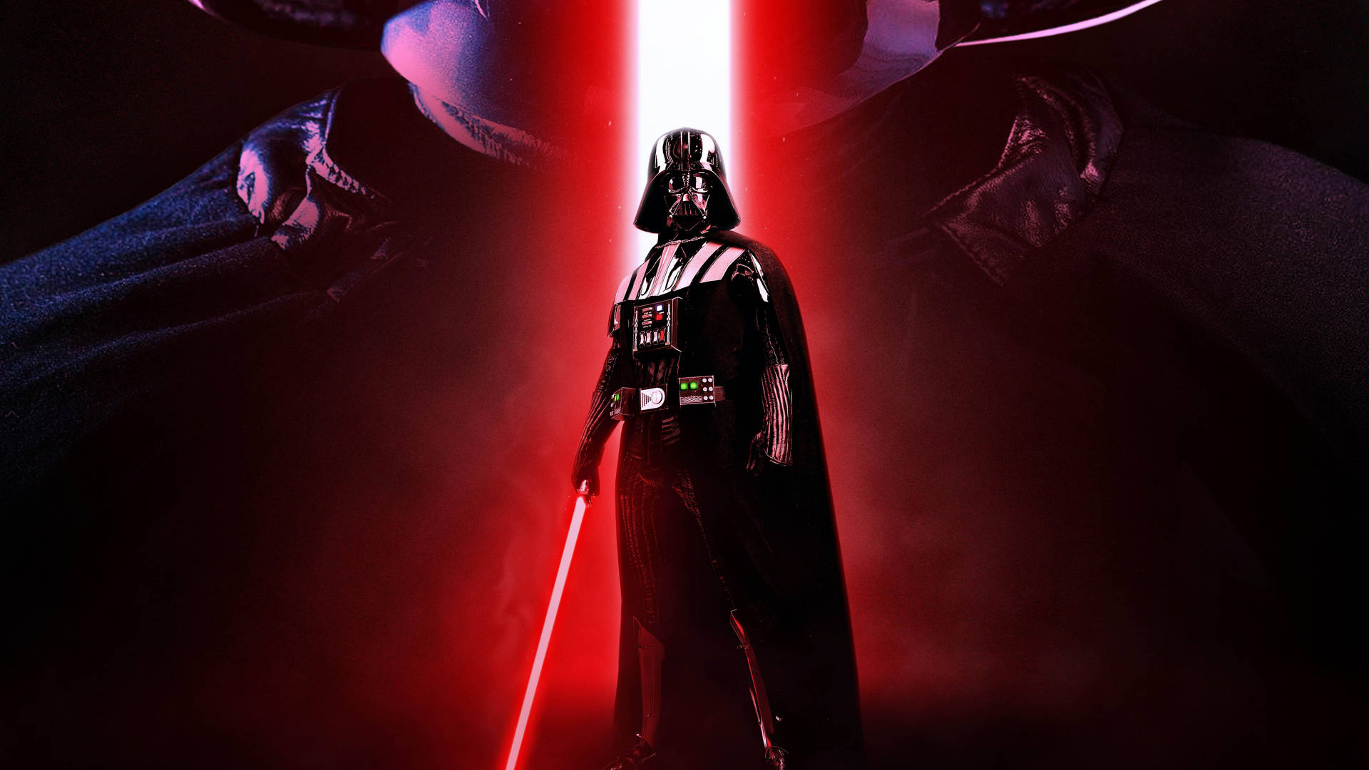 Darth Vader 4k Red Light Background Background