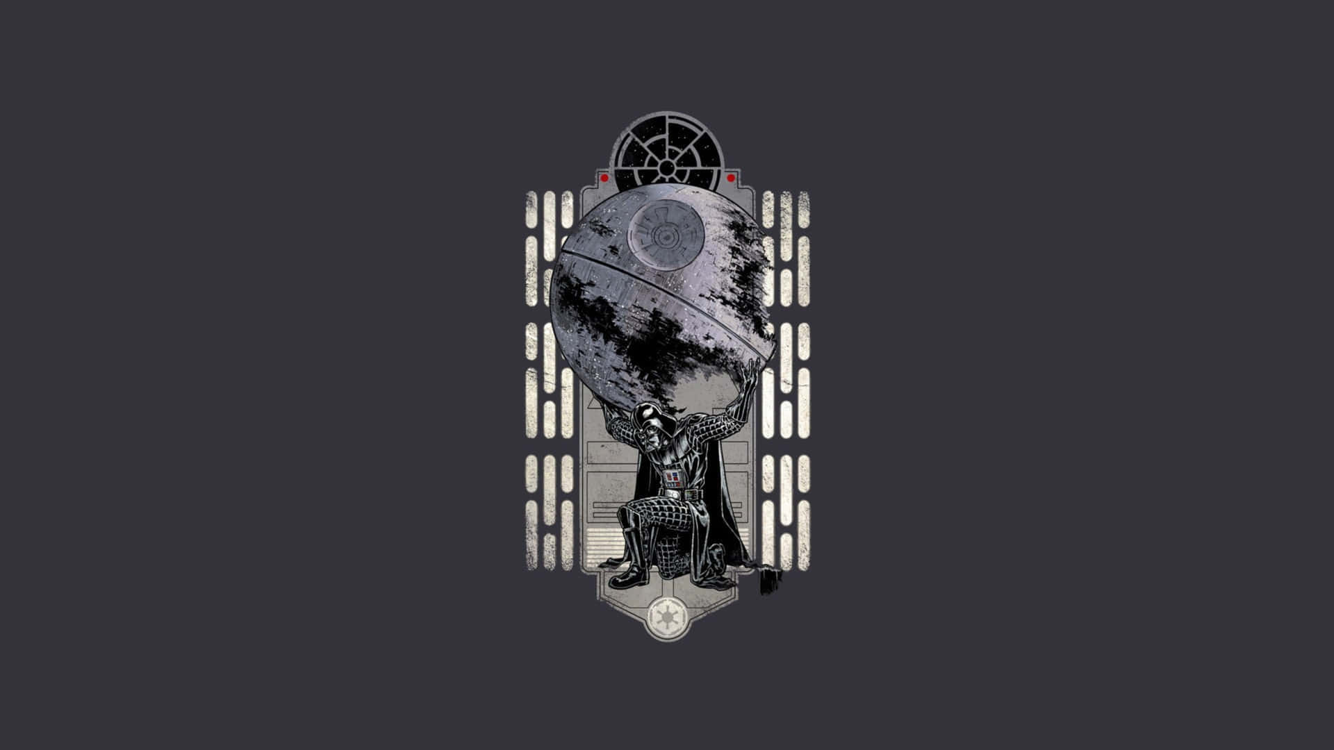 Darth Vader Death Star Artwork Background