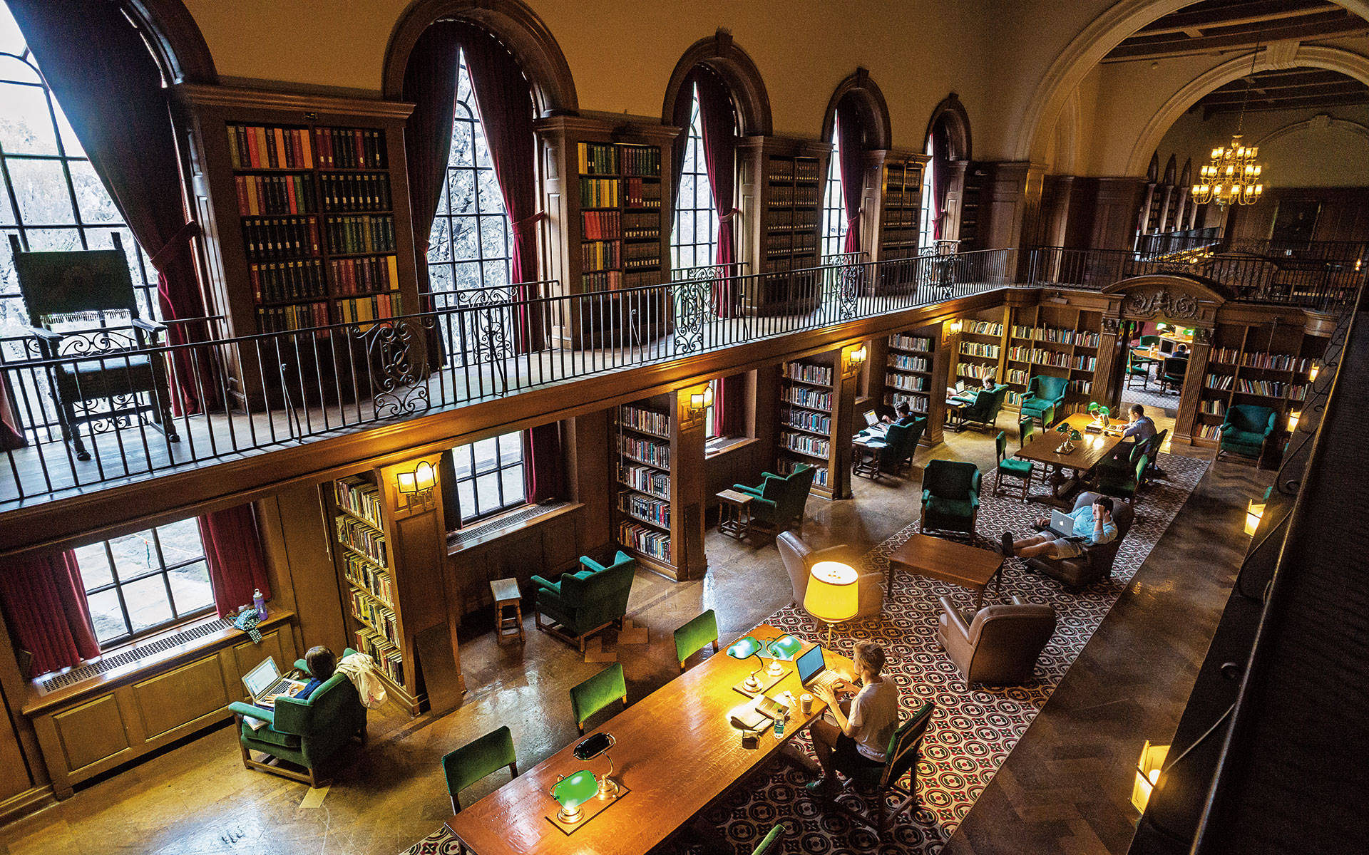 Dartmouth College Baker-berry Library Interior Background