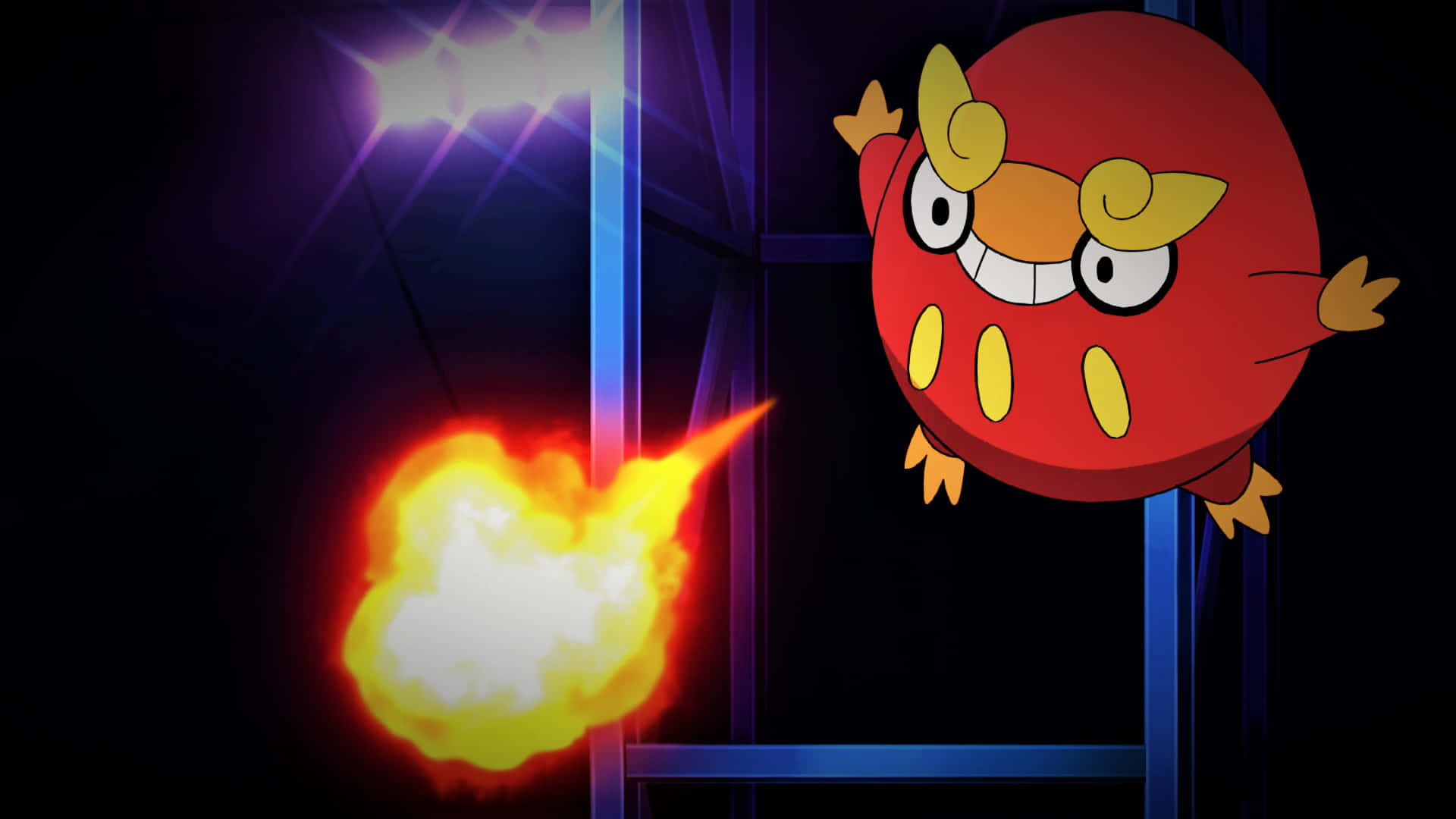Darumaka Fire Blast Attack Background