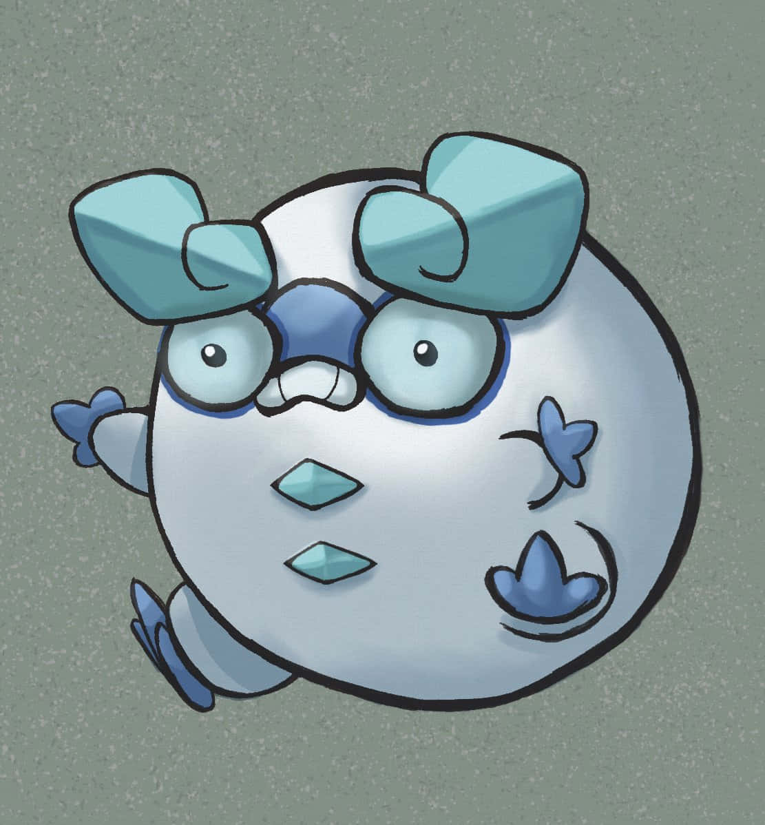 Darumaka Ice Type Pokemon Artwork Background