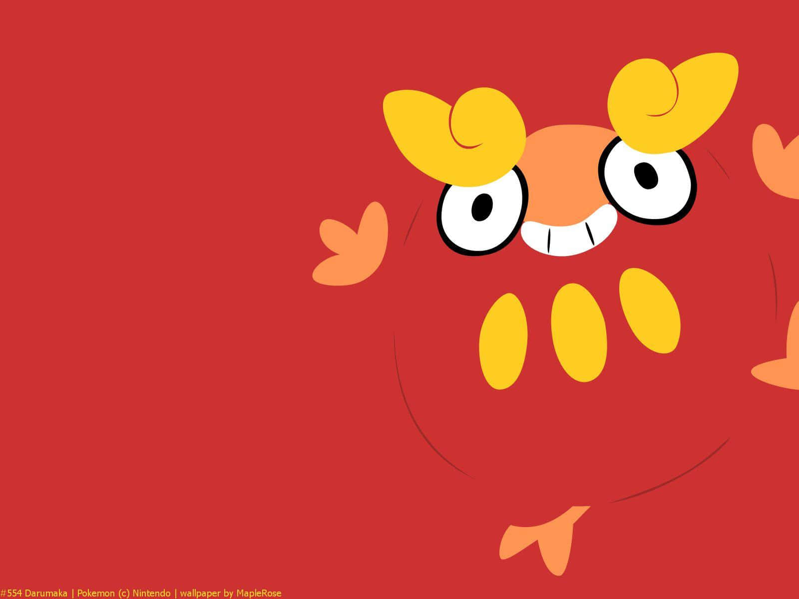 Darumaka Pokemon Fan Art Wallpaper Background