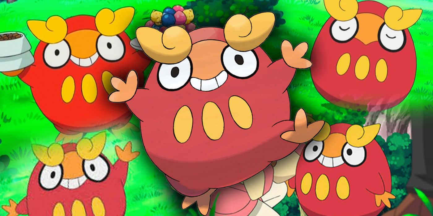 Darumaka Pokemon Group Fun Background