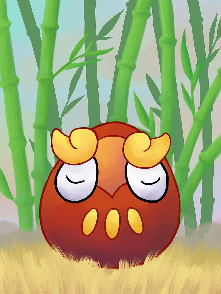 Darumaka Pokemonin Bamboo Forest Background