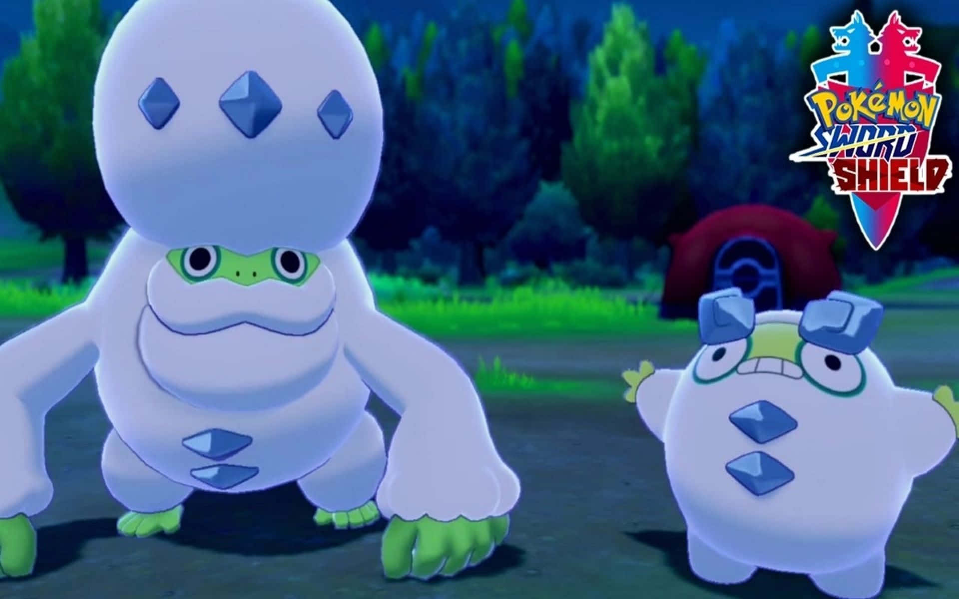 Darumakaand Evolutionin Pokemon Swordand Shield Background