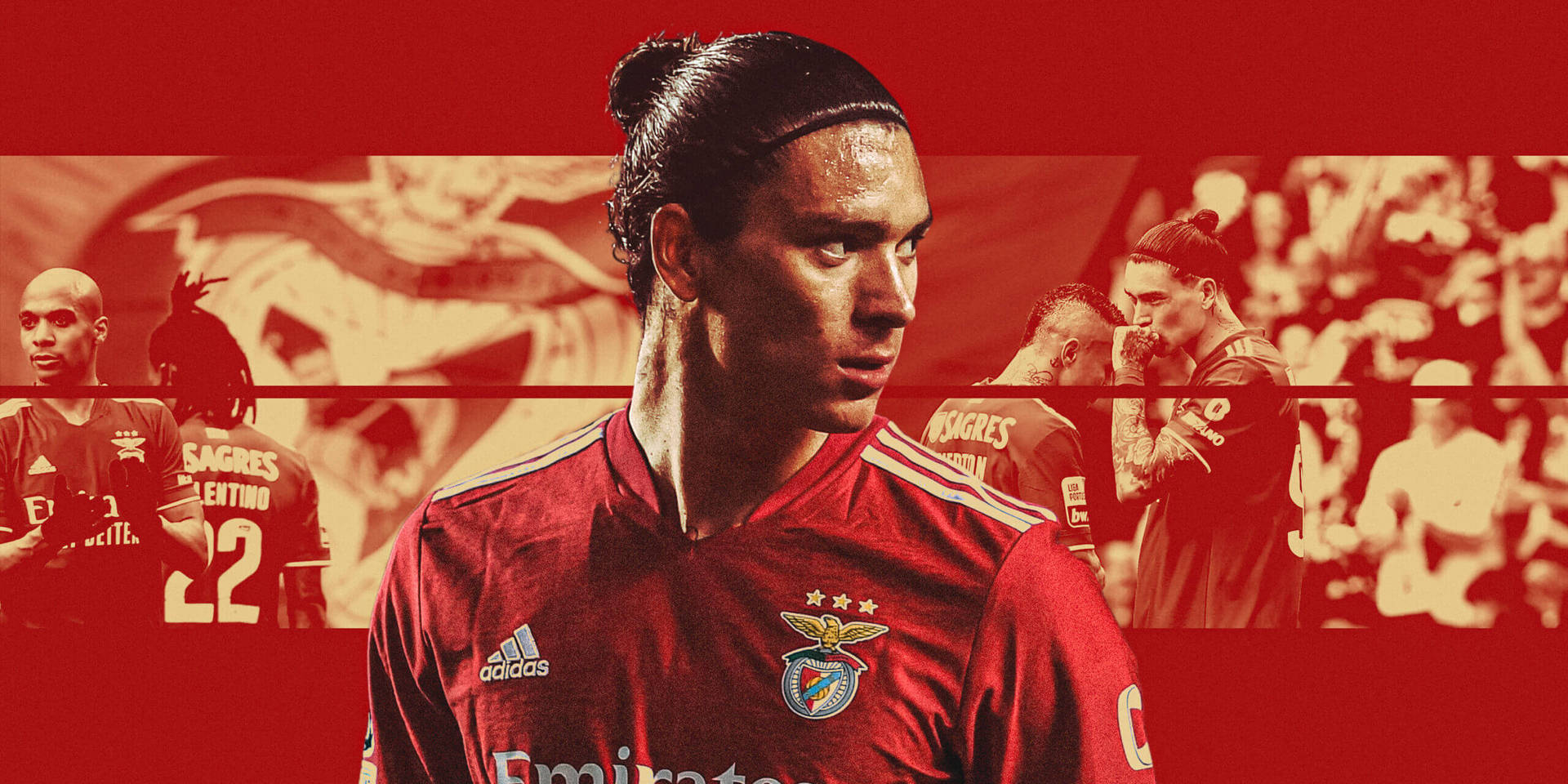 Darwin Núñez Benfica Red Backgorund