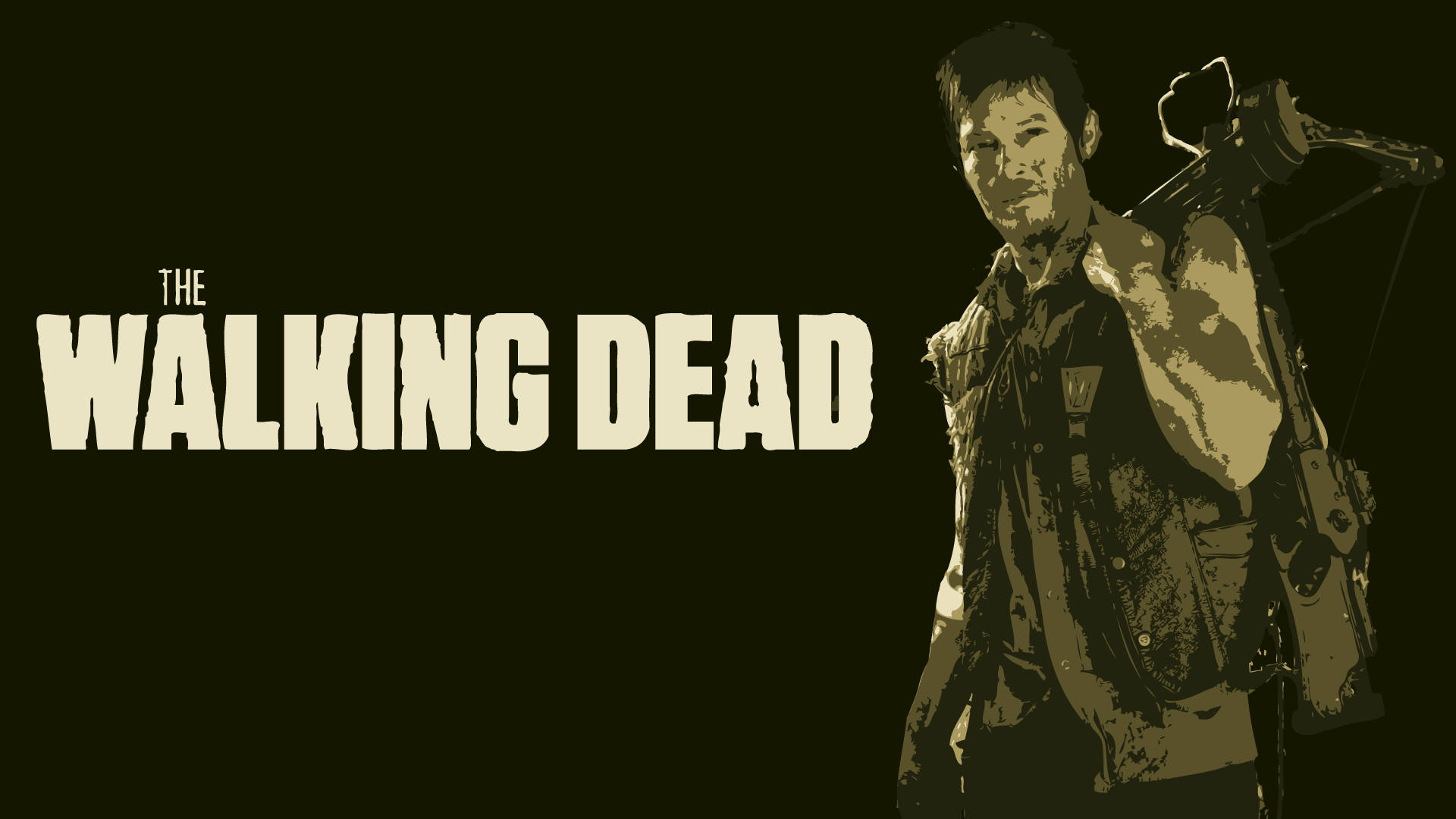 Daryl Dixon Of The Hit Television Show The Walking Dead Background