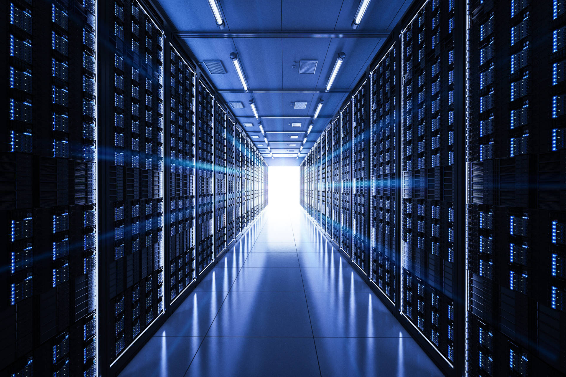 Data Center Server Room Background