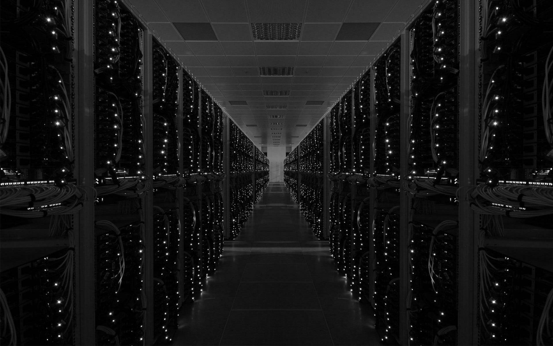 Database Center Monochrome Background