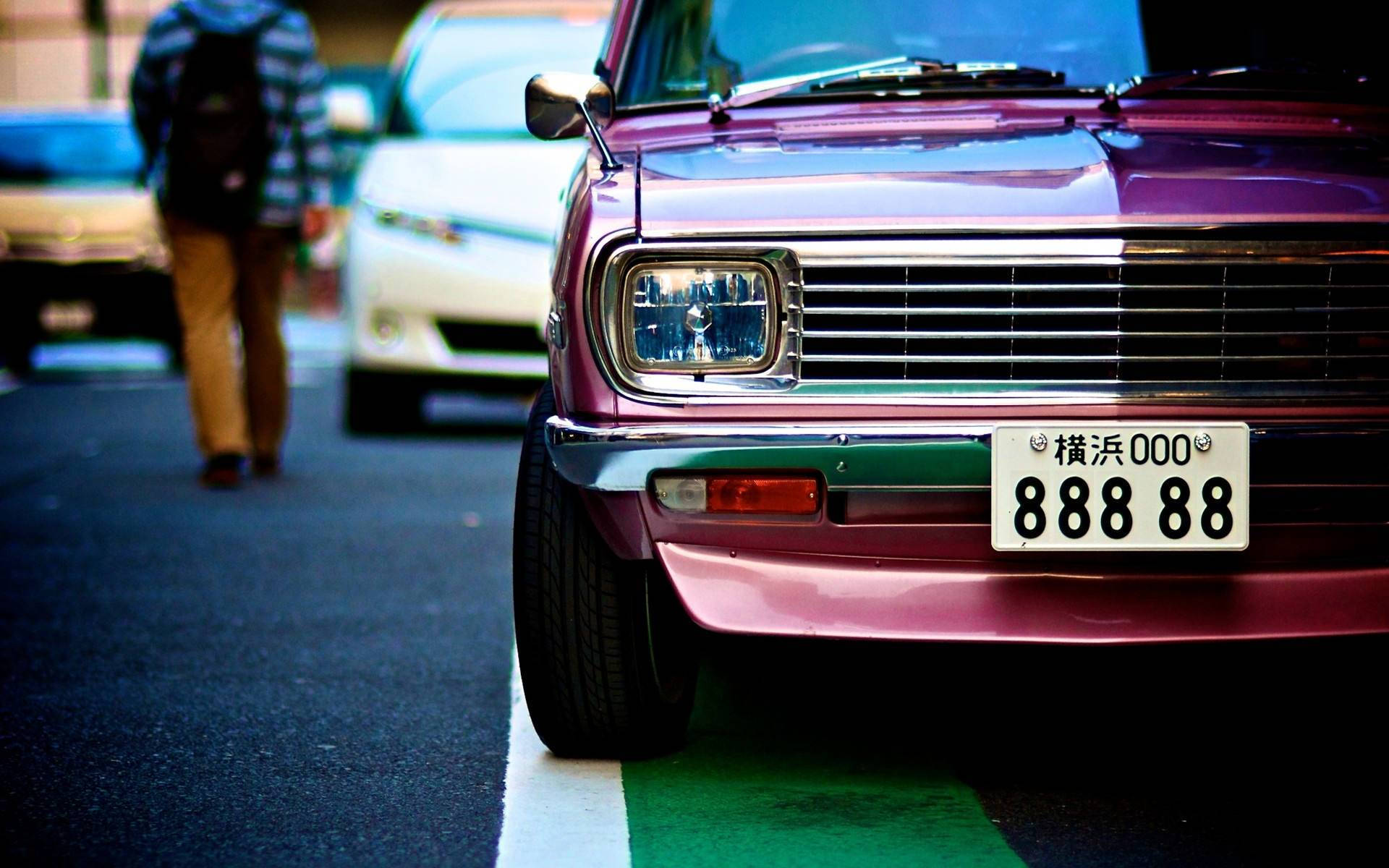 Datsun Old Car Background