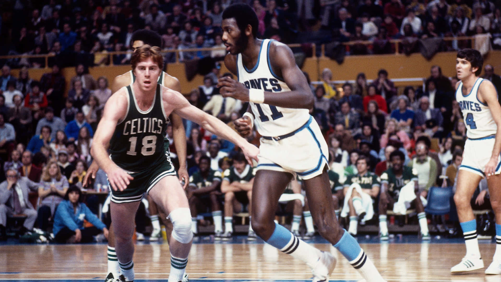 Dave Cowens Against Bob Mcadoo Background