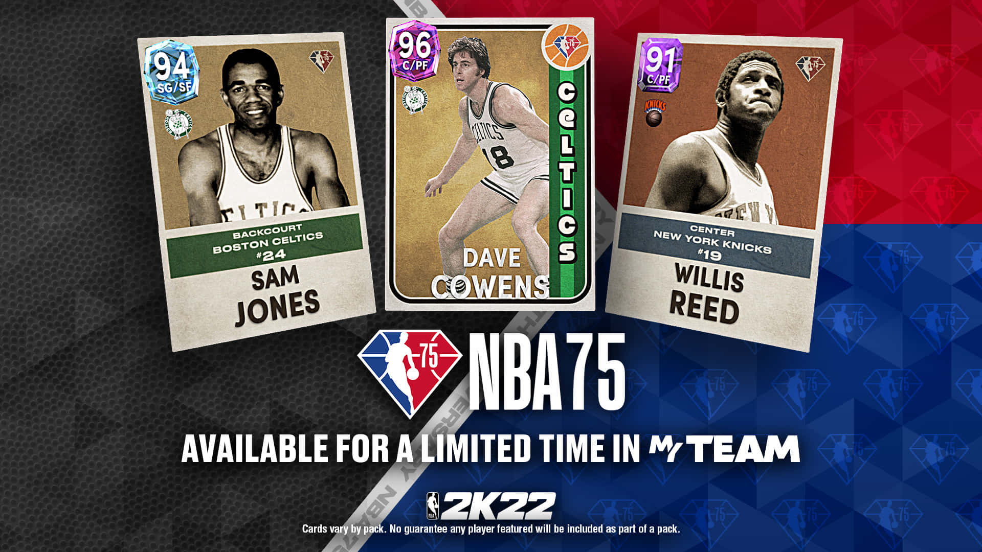 Dave Cowens Sam Jones And Willis Reed Collectible Cards Background