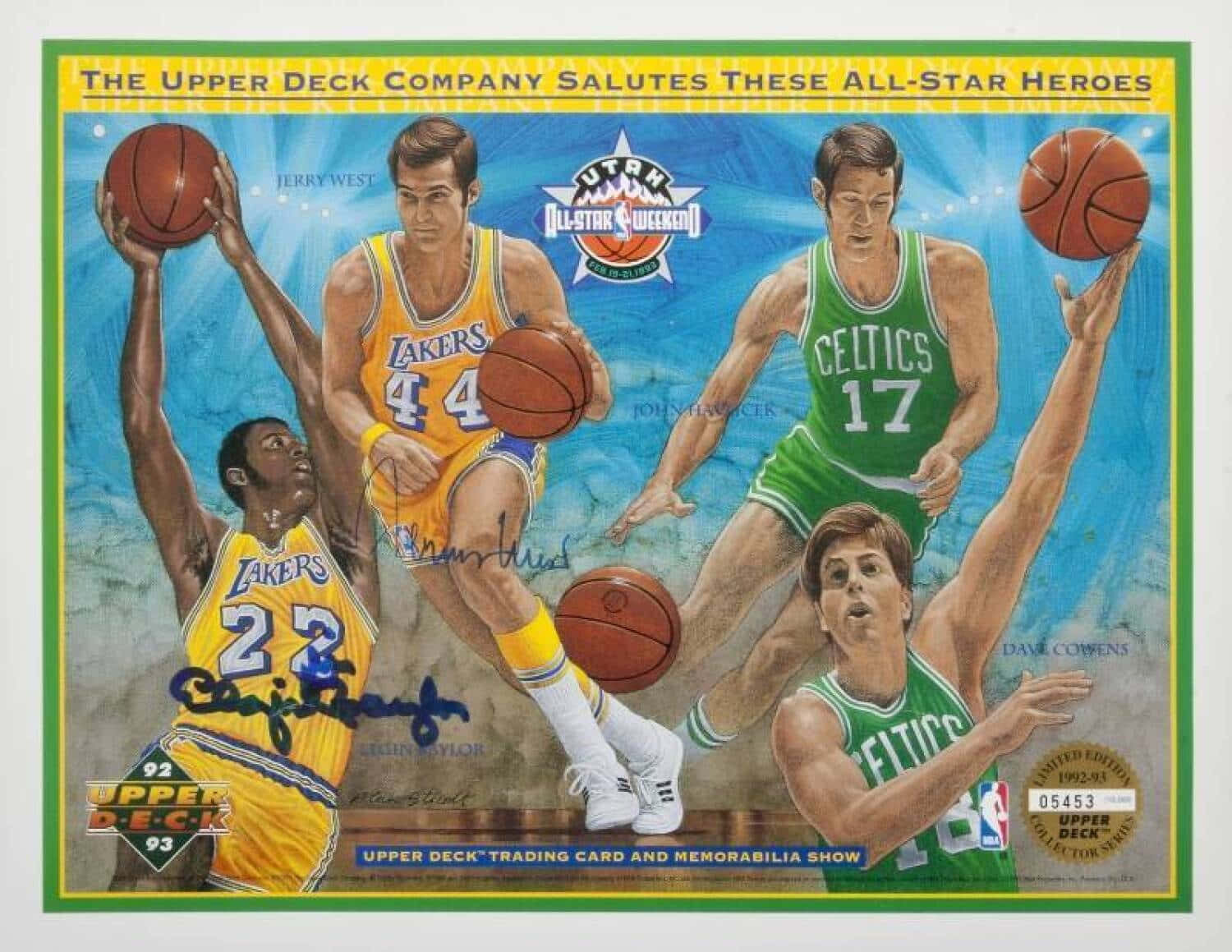 Dave Cowens With Other All-star Heroes Fanart Background