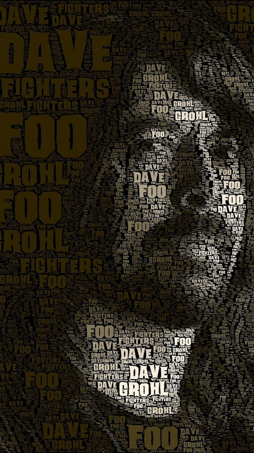 Dave Grohl Foo Fighters Word Art