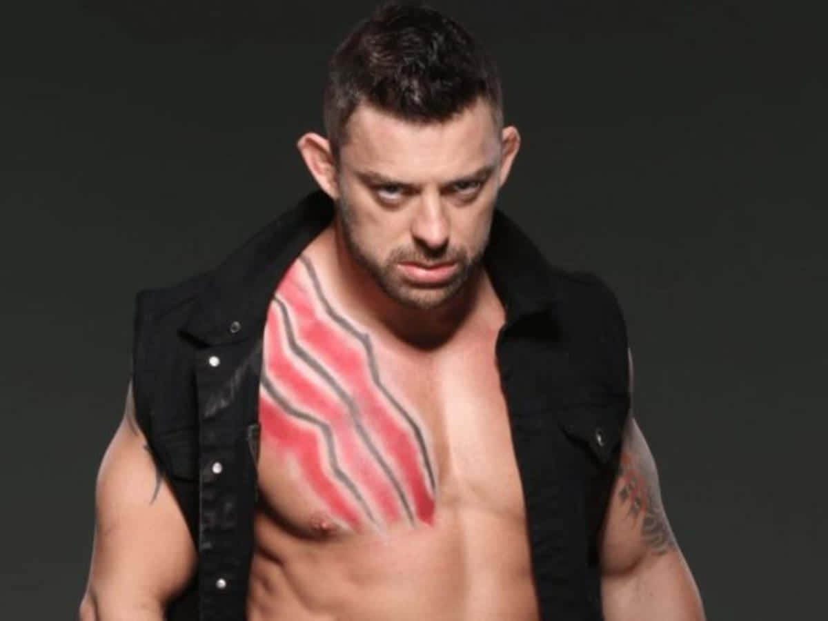Davey Richards Fierce Look Chest Tattoo Background