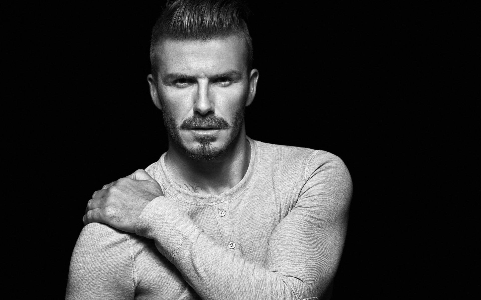 David Beckham Rocks A Stylish Undercut Hairstyle Background