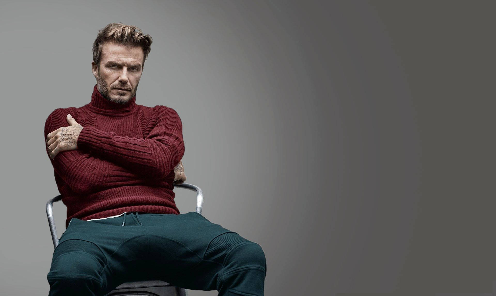 David Beckham Strikes A Pose For Renowned Photographer Rankin Background