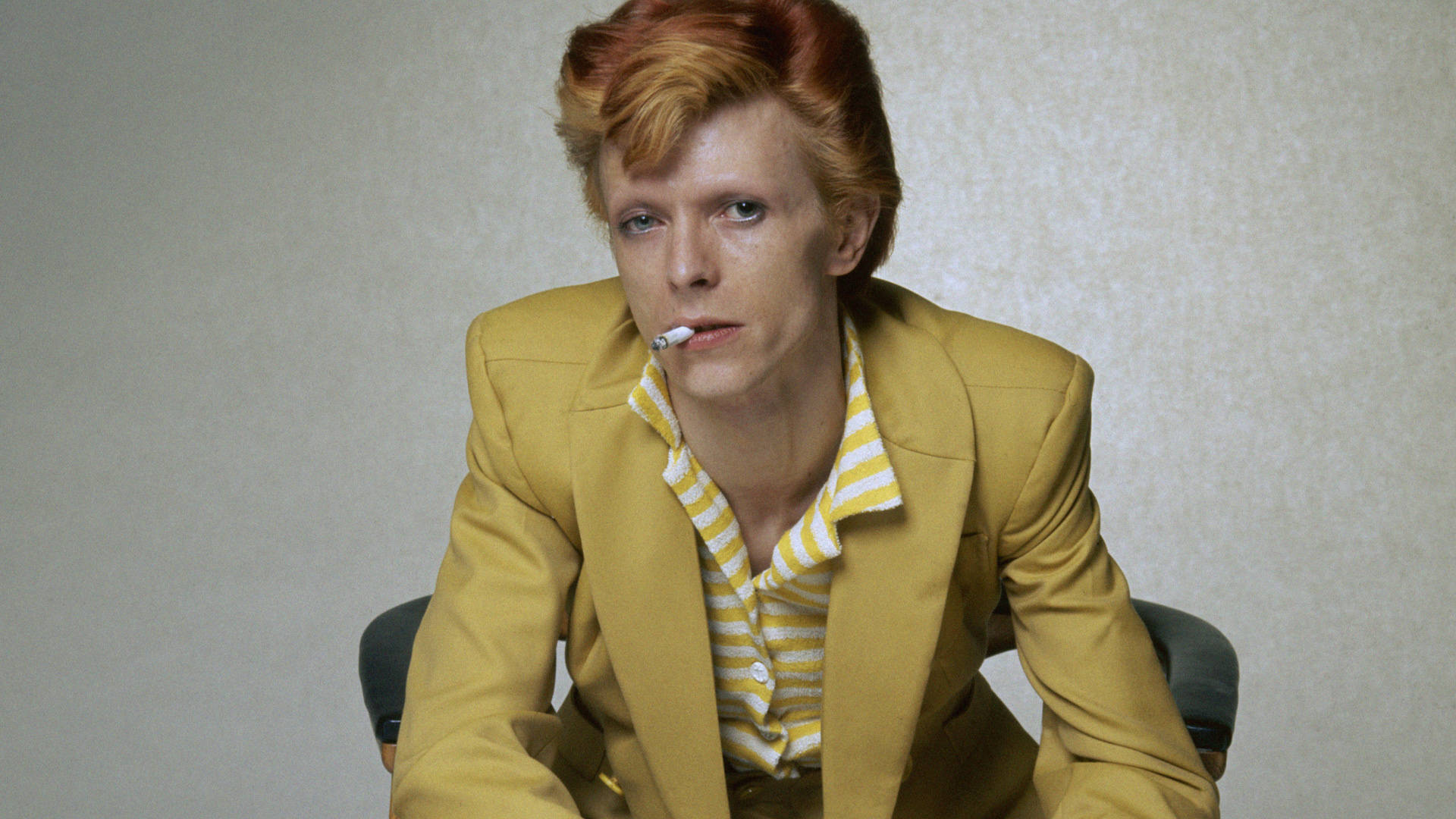 David Bowie Yellow Suit Background