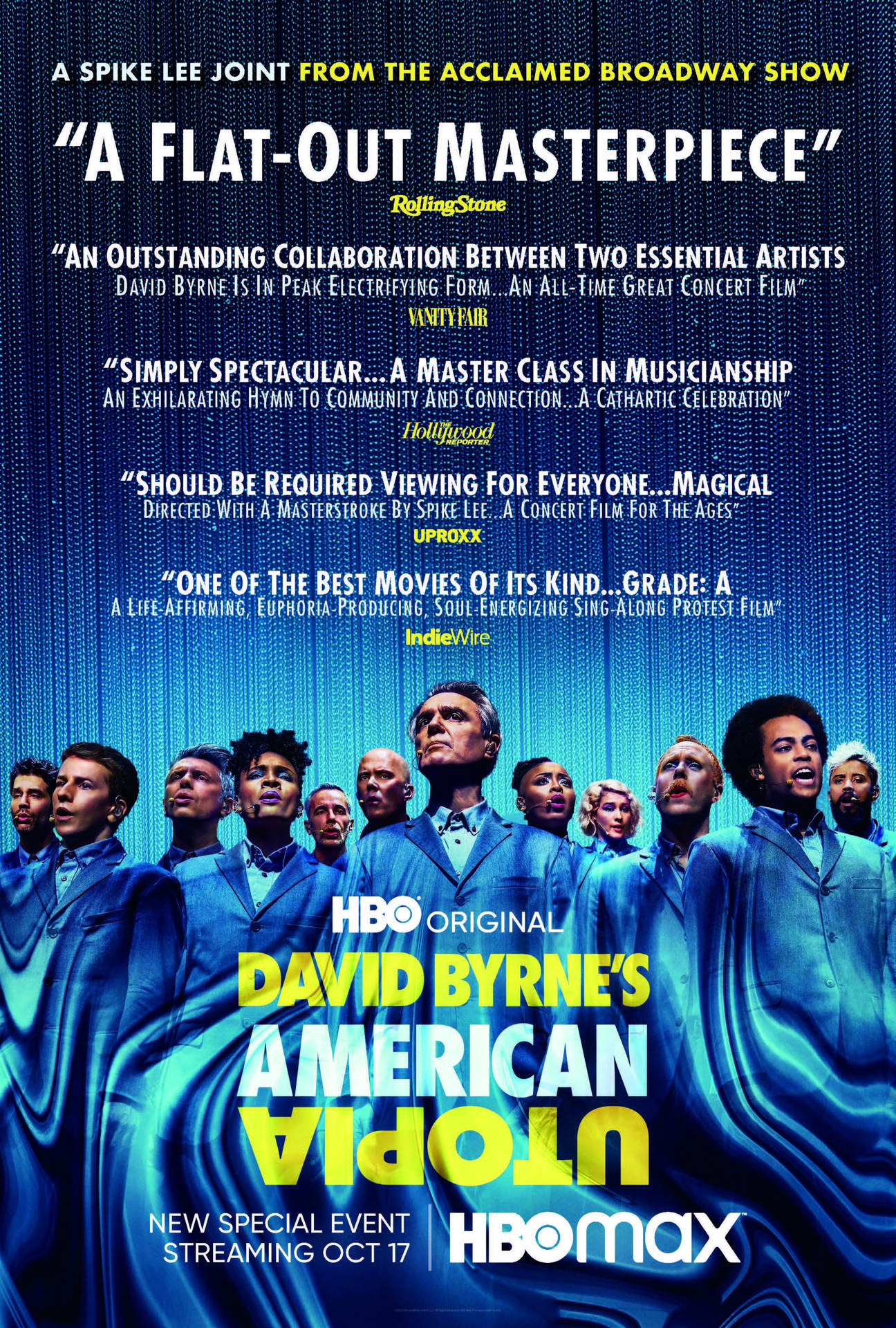 David Byrne American Utopia 2020 Poster Background